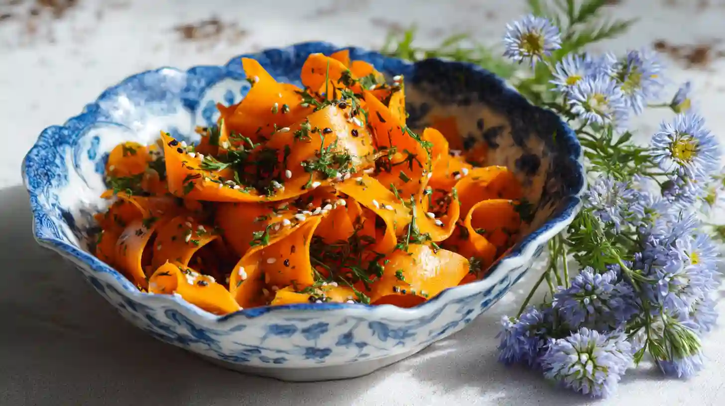 Easy Carrot Ribbon Salad Recipe (Viral for a Reason!)