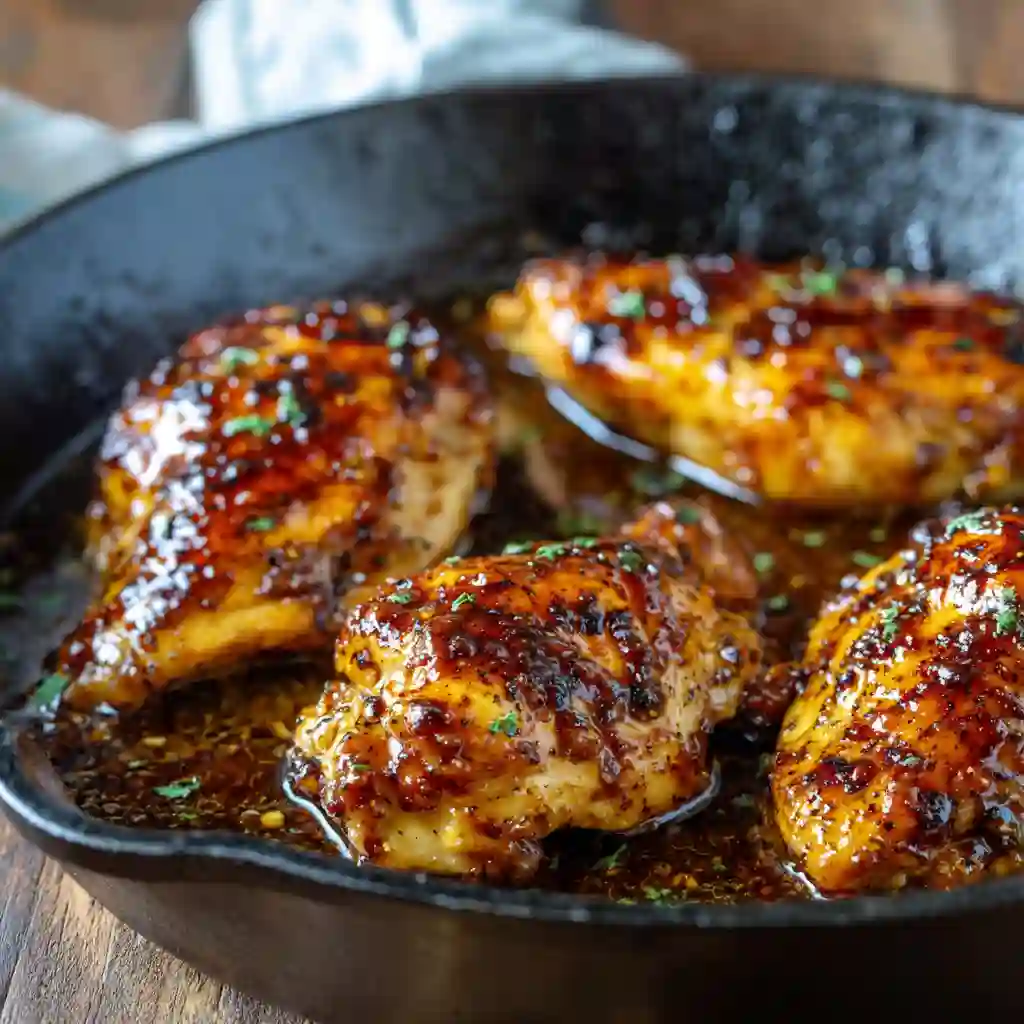 chipotle honey chicken recipe in skillet