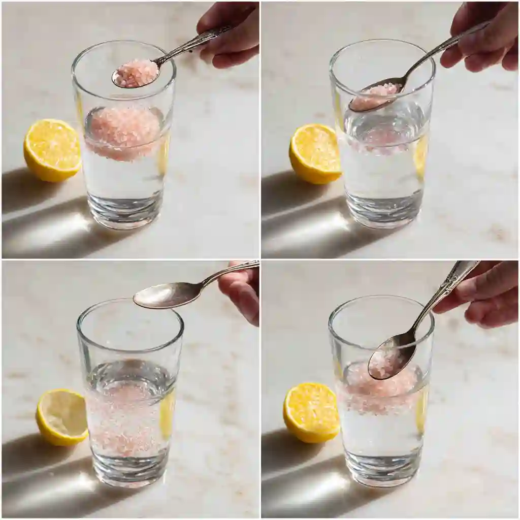 how to make pink salt morning drink