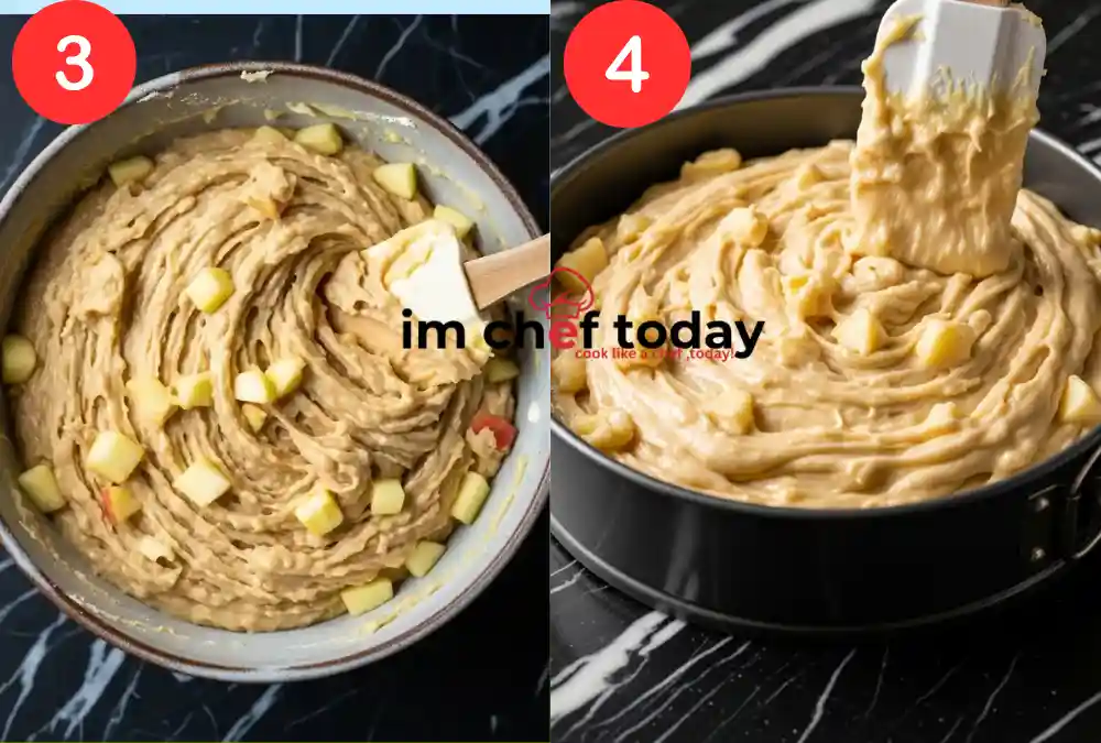 Freshly baked almond flour apple cake topped with sliced almonds